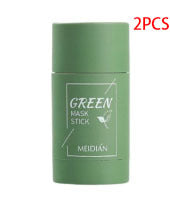 Masque nettoyant au thé vert Stick d'argile Oil Control Anti-Acné Masque d'algues blanchissant Soins de la peau