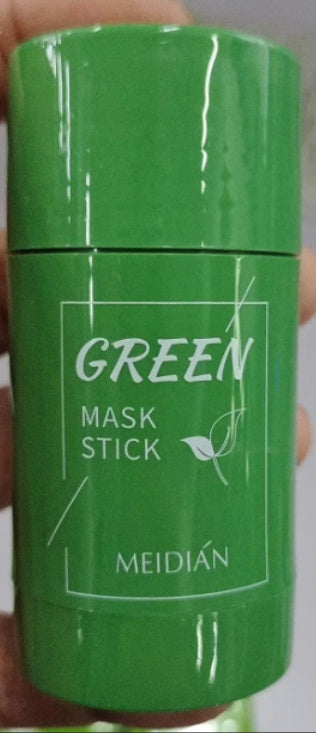 Masque nettoyant au thé vert Stick d'argile Oil Control Anti-Acné Masque d'algues blanchissant Soins de la peau